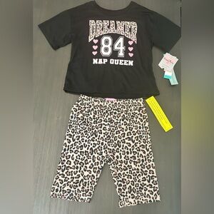 *new with tags* Freestyle Kids Pajama Set - Leopard Print